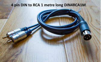 4 pin DIN to RCA 1 metre long DIN4RCA1M